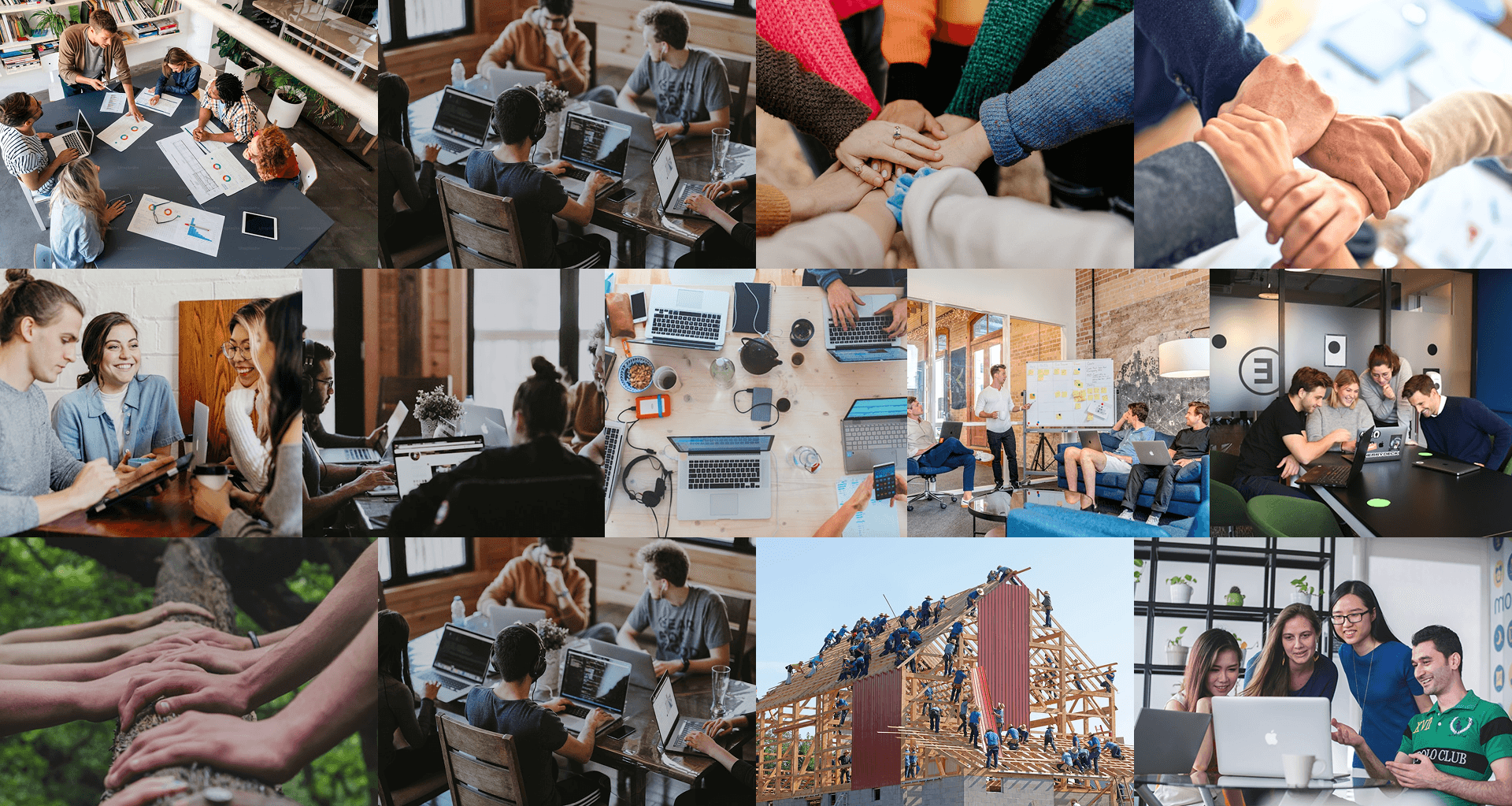 Office teamwork background