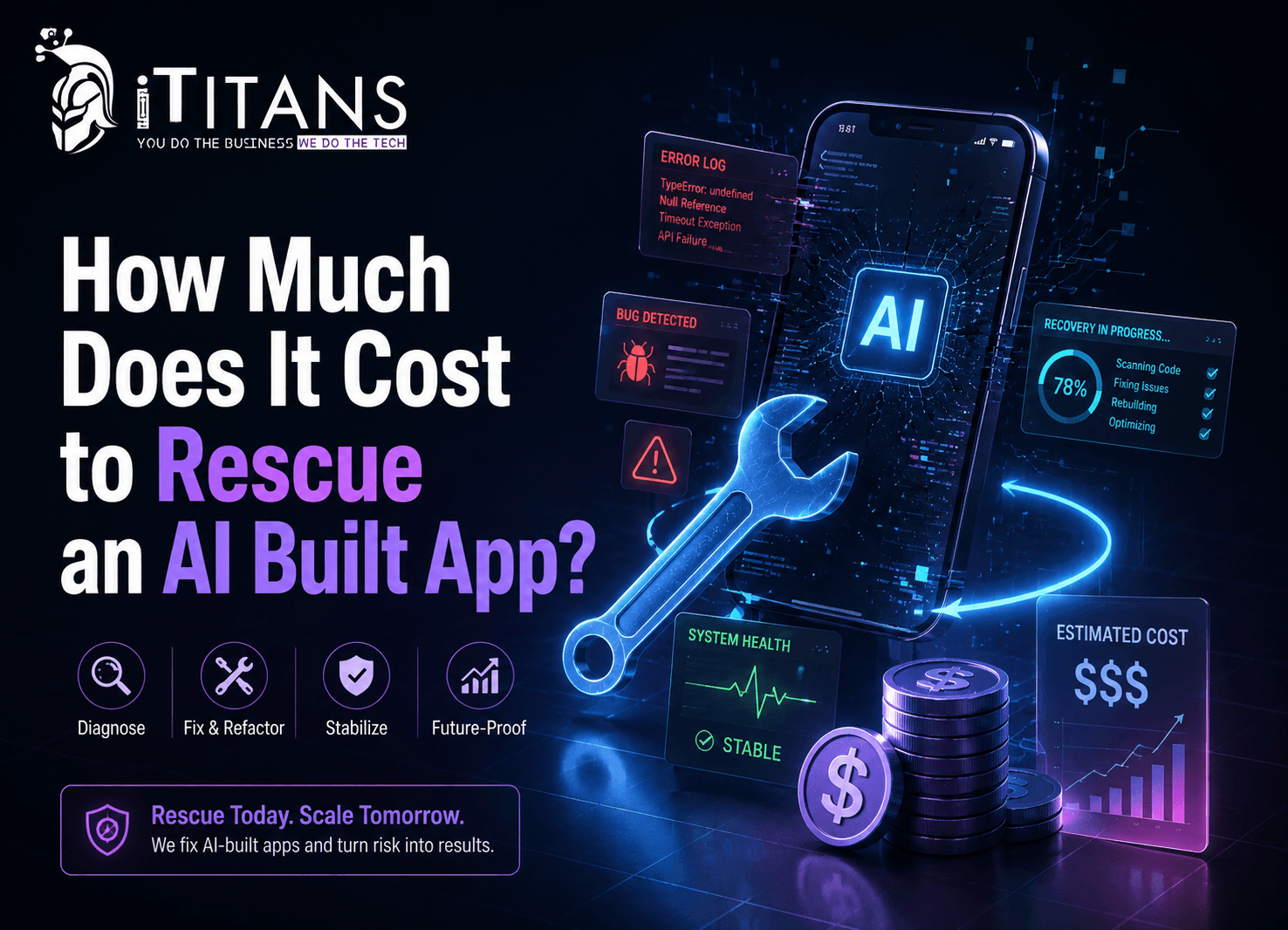 How Much Does It Cost to Rescue an AI Built App?